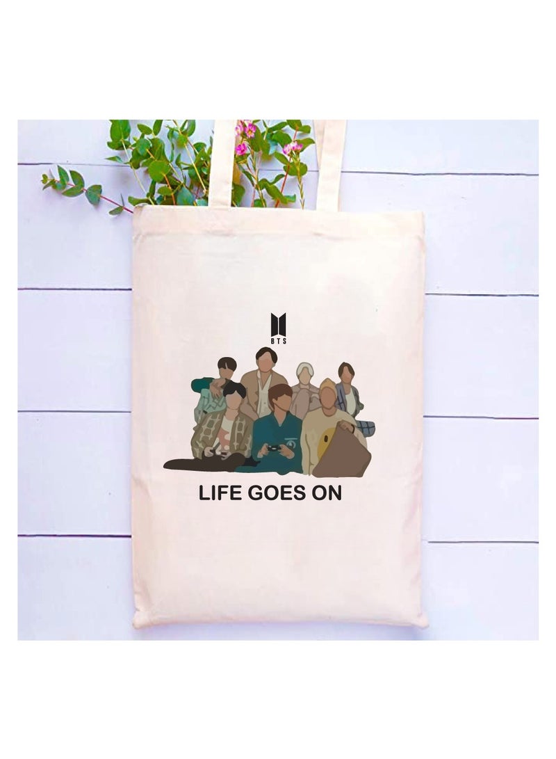 BTS - Cotton bags - Reusable cotton bags - Eco Friendly - Light Weight - For grocery, school, office, Travel - Image 2