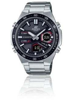 CASIO Casio Edifice Men's Stainless Steel Analog Digital Black Round Dial Watch EFV-C110D-1A4VDF  - Image 3