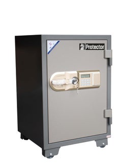 Protector Protecter PT77E4 Fireproof Safe - Anti-Theft Safe with Adjustable Shelf, Numeric Keypad, Double Locks with Lockable Inner Drawer Side (H77 x W50 x D50 cm, 140 kg) - Made in Vietnam  - Image 1