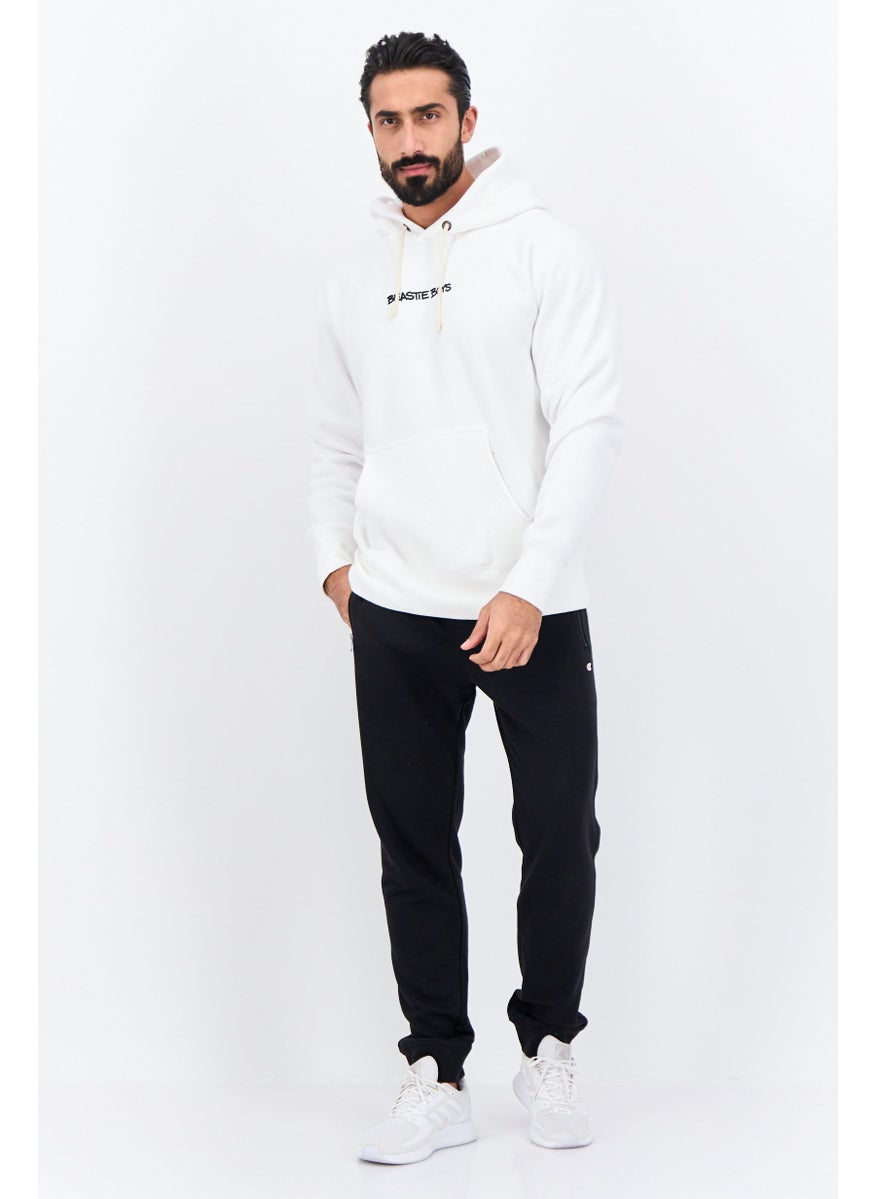 Champion Men Sportswear Fit Long Sleeves Outdoor Hoodies, White  - Image 4