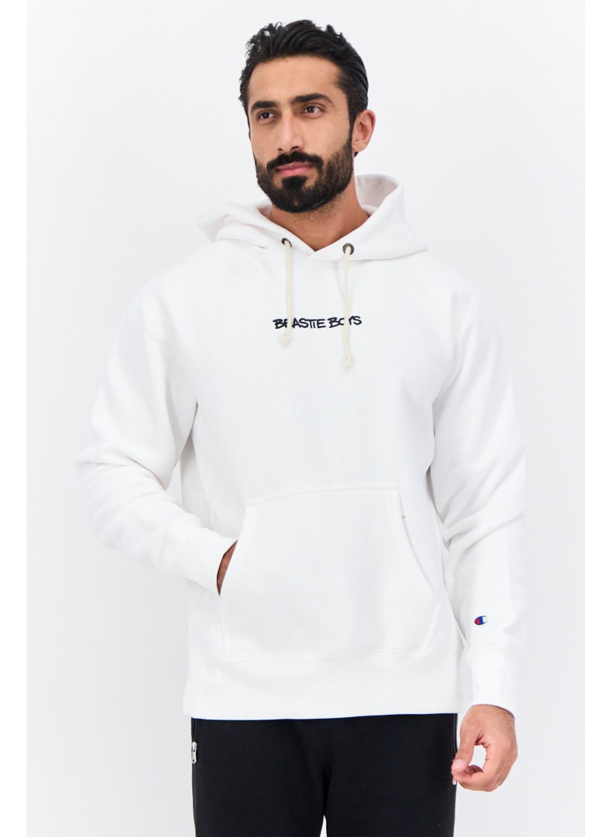 Champion Men Sportswear Fit Long Sleeves Outdoor Hoodies, White  - Image 1