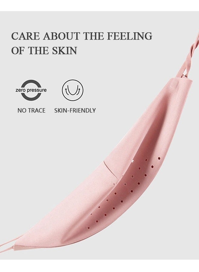 5 Pcs Breathable Ice Silk Face Masks Set, Dust Proof Sun Protection Fabric Face Covering (Black+Pink+Blue+Gray) - Image 3