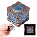 Froggod Roulette Dice Spinner 7in1 Metal DND Dice Set with 3D Relief Mechanical DND Spinner for Dungeons and Dragons Gifts DM PlayersBlack Blue - Image 2