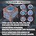 Froggod Roulette Dice Spinner 7in1 Metal DND Dice Set with 3D Relief Mechanical DND Spinner for Dungeons and Dragons Gifts DM PlayersBlack Blue - Image 4