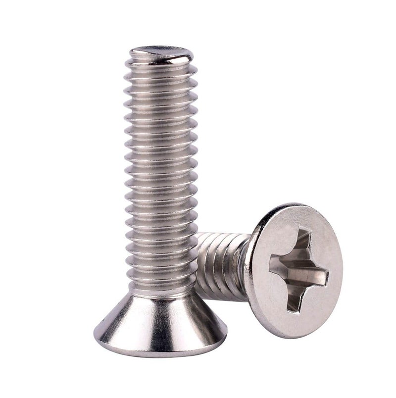 VAMUOEFL 1/4-20 x 1-1/2" Phillips Flat Head Machine Screws, Stainless Steel 304 (18-8), UNC Coarse Thread, Countersunk Head Machine Screws, 20Pcs - Image 4