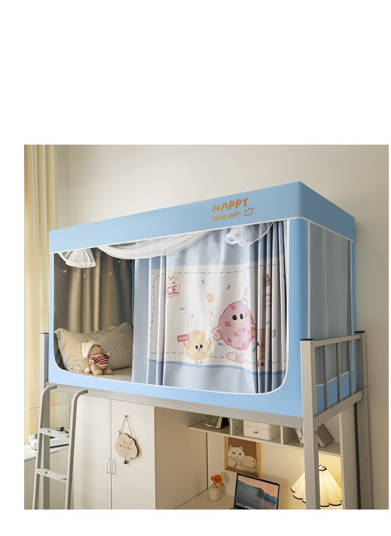 Y&D Bed Canopy Tents Curtain Blackout Curtain Single Bed Tent Curtain Student Shading Cloth Bed Canopy Mosquito Net Student Sleep Privacy Protection  - Image 1