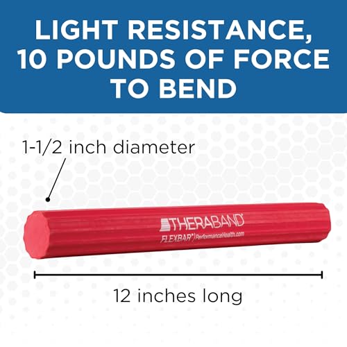 TheraBand Rubber FlexBar, red - Image 2