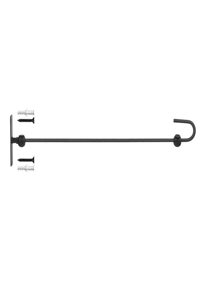 Damukoo Garden Flag Stand for Wall, Garden Flag Holder for Mailbox Post,Metal Yard Flag Pole Hanger for Outside,Garden Flag Wall Hanger Stake for Mini&Small Flag 12x18 Decor with Stopper - Image 1