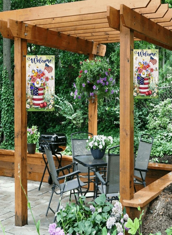 Damukoo Garden Flag Stand for Wall, Garden Flag Holder for Mailbox Post,Metal Yard Flag Pole Hanger for Outside,Garden Flag Wall Hanger Stake for Mini&Small Flag 12x18 Decor with Stopper - Image 2