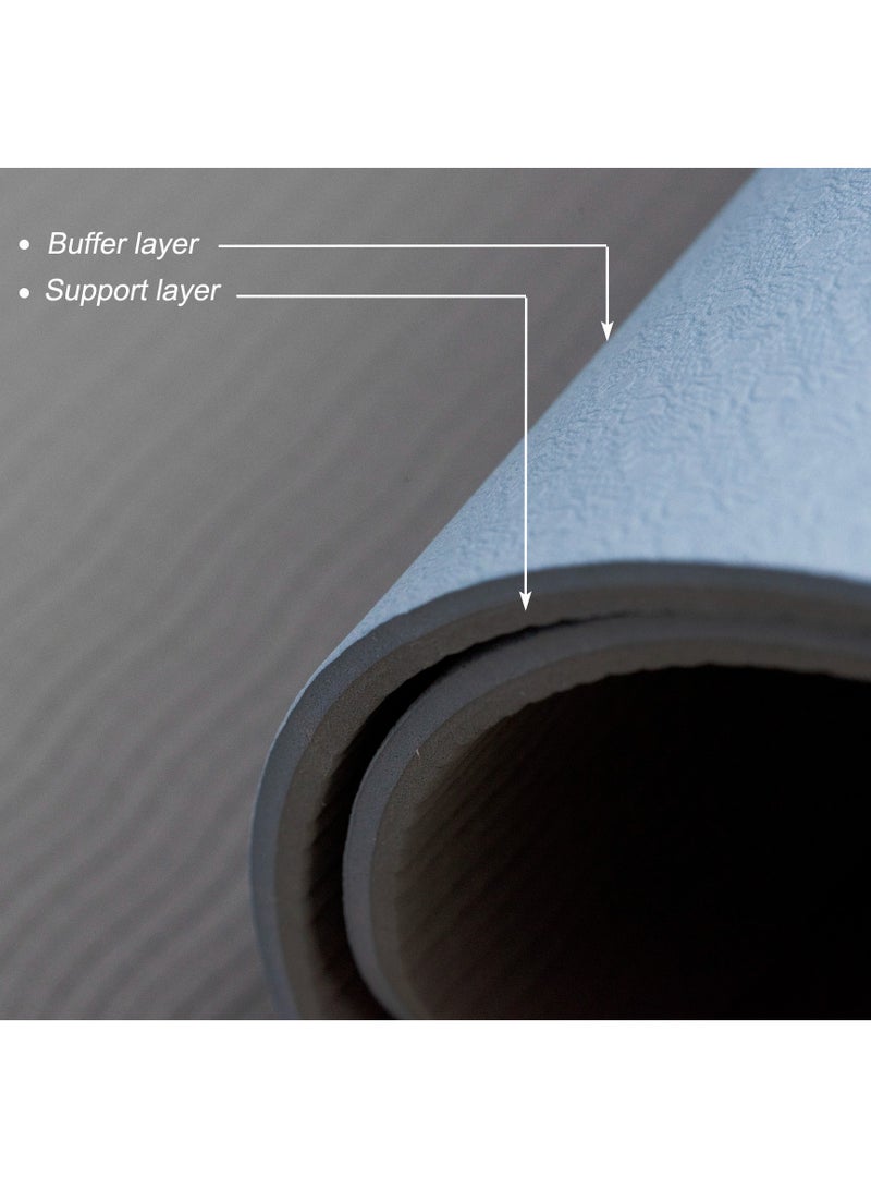 Premium 6mm TPE Yoga Mat with Carry Bag - Non-Slip Dual-Sided (183x61cm) - (Pink) - Image 2