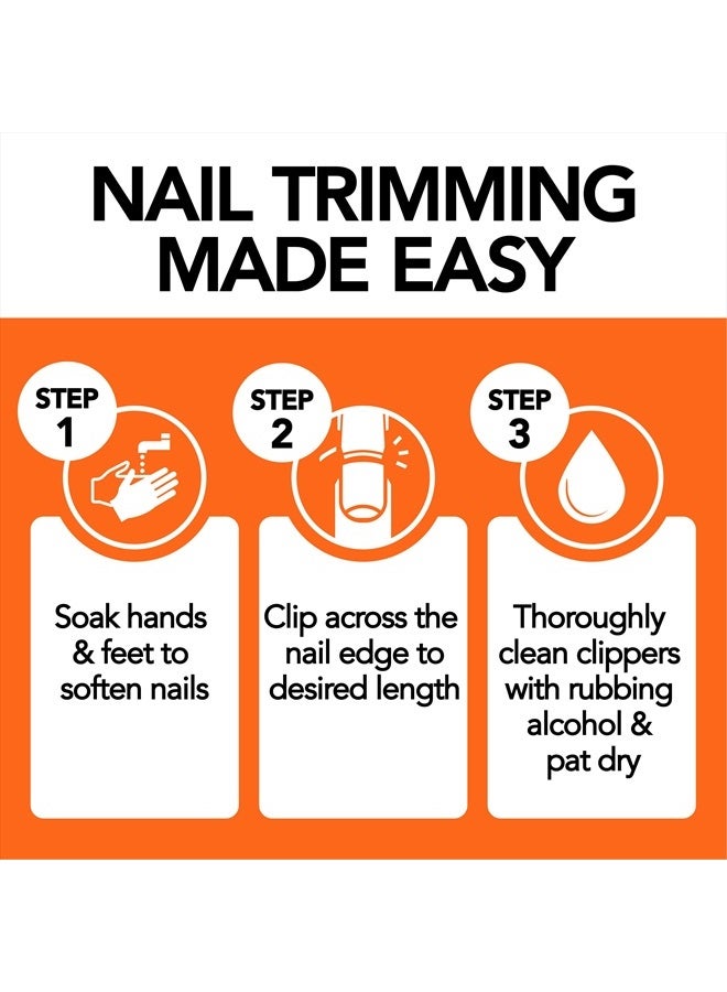 Kohm Nail Clippers for Thick Nails - Heavy Duty, Wide Mouth Professional Fingernail and Toenail Clippers for Men, Women & Seniors, Silver - Image 5