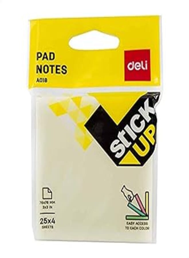 Deli a01802 sticky notes - 25 sheets