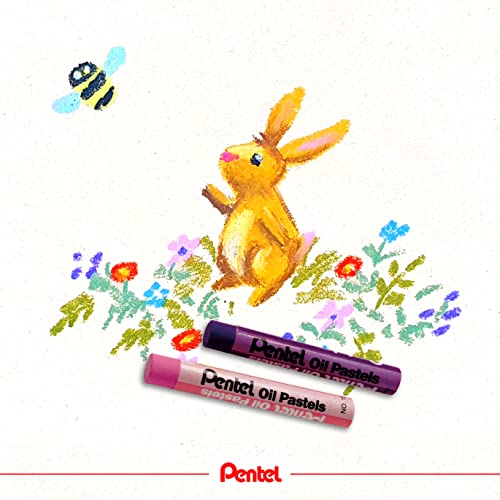 Pentel Arts Oil Pastels, Assorted colours, 1 pack of 25 sticks - Image 5