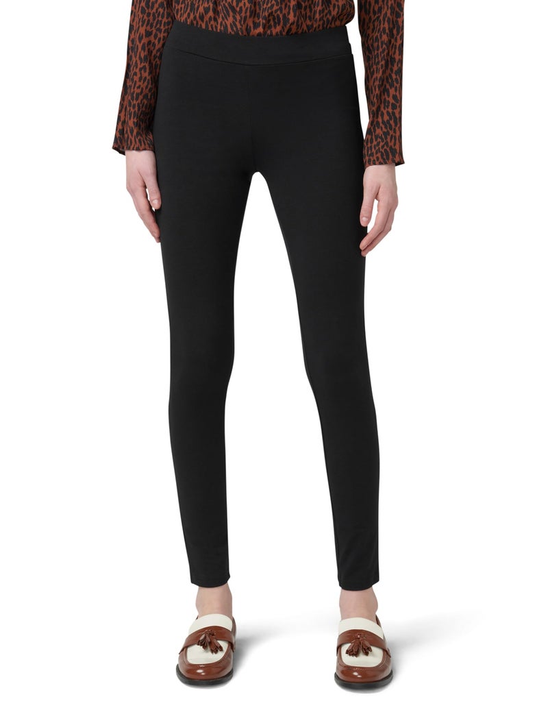 HUE womens Wide Waistband Blackout Cotton Leggings, Assorted Hosiery, Black, Small US - Image 1
