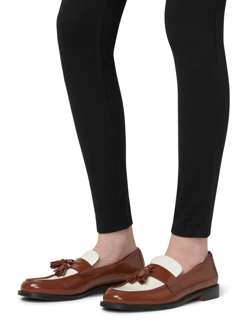 HUE womens Wide Waistband Blackout Cotton Leggings, Assorted Hosiery, Black, Small US - Image 5