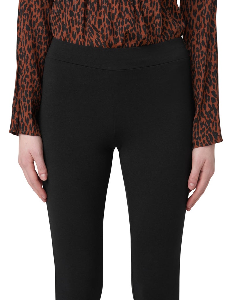 HUE womens Wide Waistband Blackout Cotton Leggings, Assorted Hosiery, Black, Small US - Image 4
