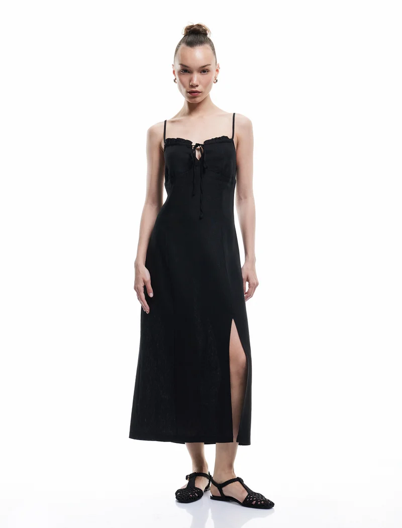 كوتون Strappy Midi Dress