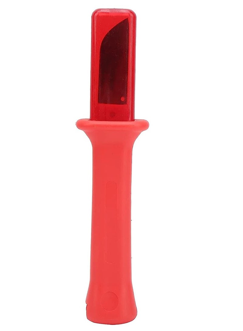 RACO Stripping Knife, Electrician Cable Knife with High-Accuracy Grinding Comfortable Insulated Handle, High Carbon Steel Blade with Plastic Scabbard for Wire and Cable Stripping - Image 1