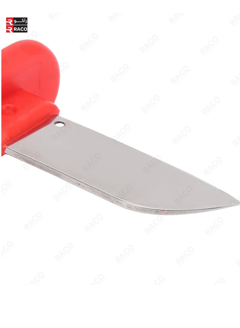 RACO Stripping Knife, Electrician Cable Knife with High-Accuracy Grinding Comfortable Insulated Handle, High Carbon Steel Blade with Plastic Scabbard for Wire and Cable Stripping - Image 5