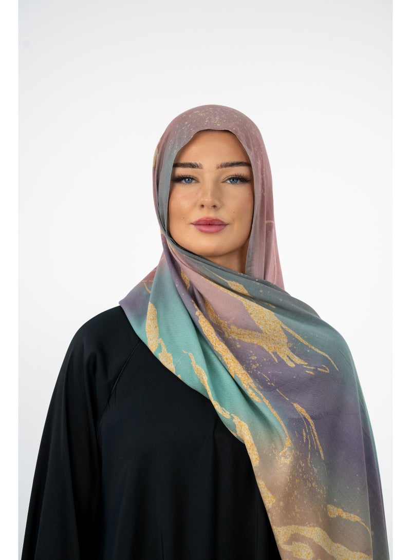 اوفيليا شال مطبوع من قماش المودال – حجاب ناعم وأنيق للنساء - Image 5