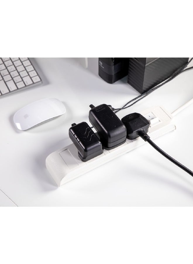 هوم بيست 13 أ سلك تمديد بثلاث مقابس أبيض 3 متر SU243-3W-3M/W - Image 4