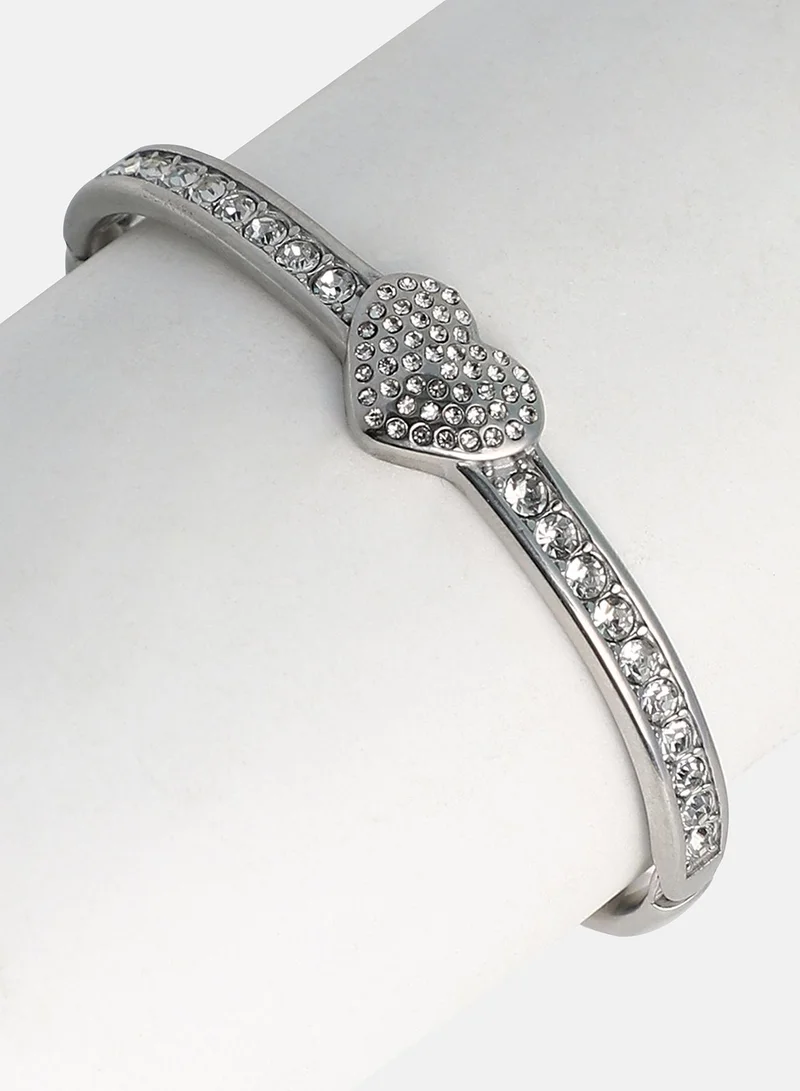 SOHI Bijou-Heart Bangle Artificial Bracelet Jewellery