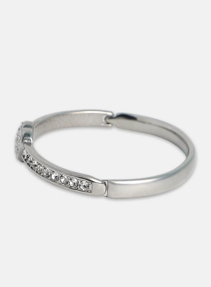 SOHI Bijou-Heart Bangle Artificial Bracelet Jewellery
