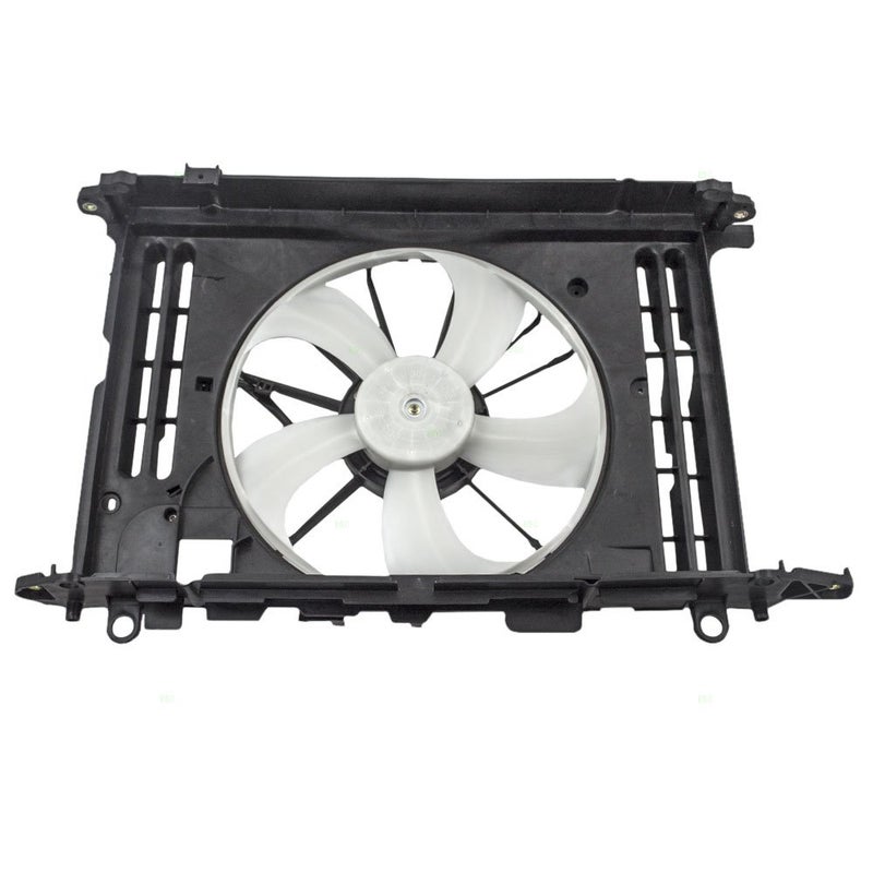 Brock Replacement Cooling Fan Motor with Upper Shroud Assembly Compatible with 0913 Corolla 0914 Matrix 0910 Vibe 18L 167110T040