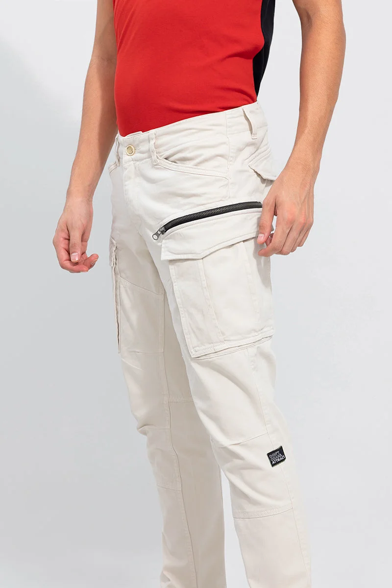 Snitch Off White Tyke Off-White Cargo for Men | Best Price UAE