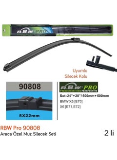 RBW 90808 Bmw X6 (E71, E72) 2008-2012 Front Wiper Set  - Image 3
