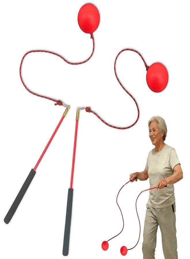 OOHGLITZ Shoulder Reliever Ball Swing | Shoulder Rotator Cuff Exercise Equipment | Upgraded Version with Reinforced 360° Tangle-Free Swivel, Non-Stretch Rope& 0.24lb Ball for Home Exercise - Image 1