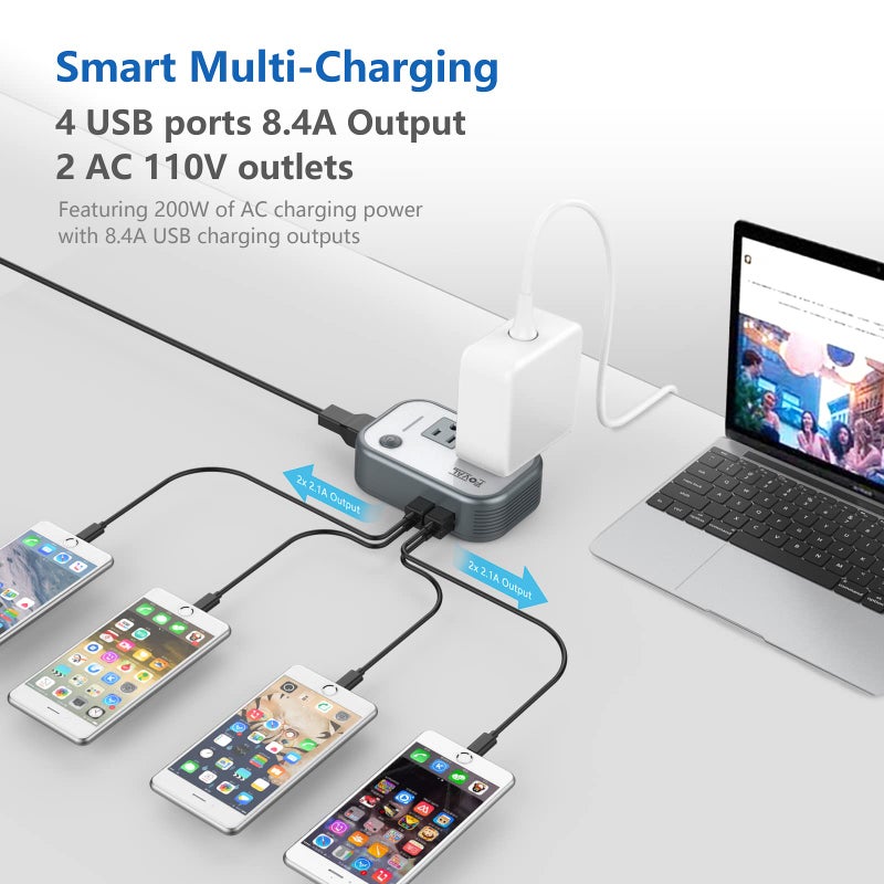 FOVAL FOVAL Power Step Down 220V to 110V Voltage Converter International Travel Adapter for Hair Straightener/Curling Iron Including US/AU/EU/UK/India Universal Plug Adapter  - Image 4