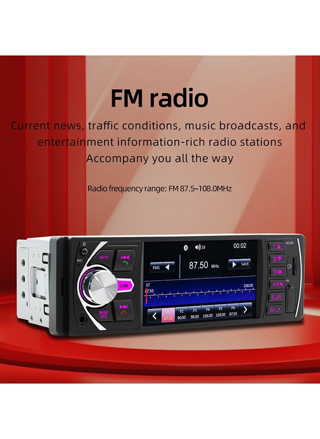 4.1’ HD Car MP5 Bluetooth Hands-free Car MP5 Player Plug-in Radio Backup Camera