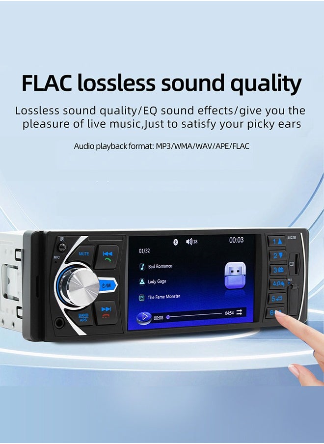 4.1’ HD Car MP5 Bluetooth Hands-free Car MP5 Player Plug-in Radio Backup Camera