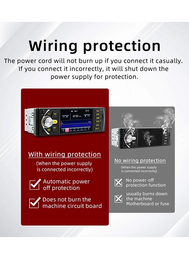 4.1’ HD Car MP5 Bluetooth Hands-free Car MP5 Player Plug-in Radio Backup Camera