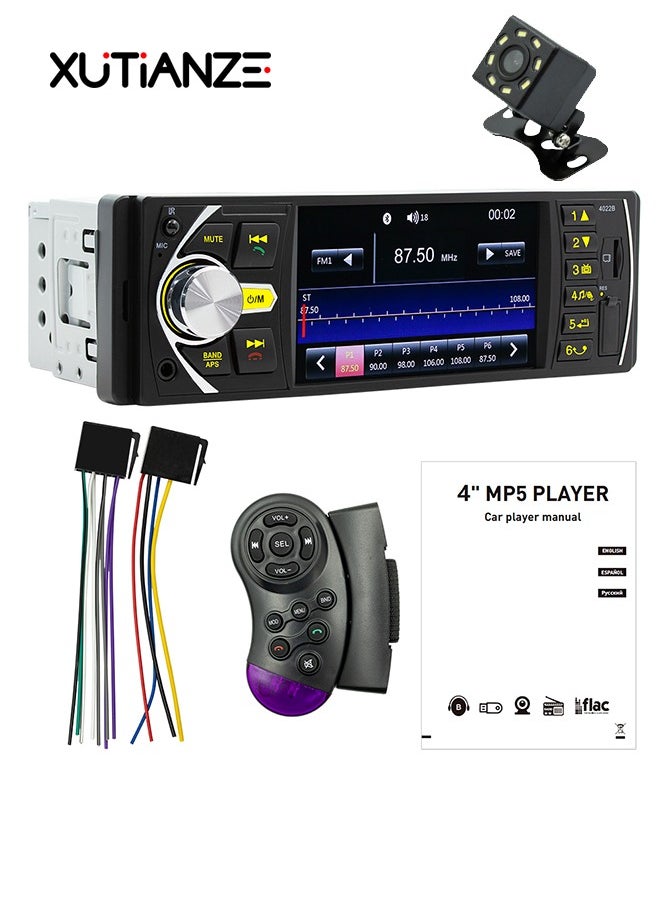 4.1’ HD Car MP5 Bluetooth Hands-free Car MP5 Player Plug-in Radio Backup Camera