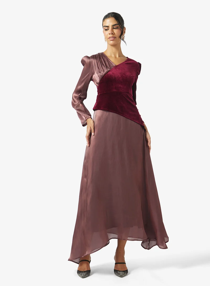 Two Toned A-line Dress
