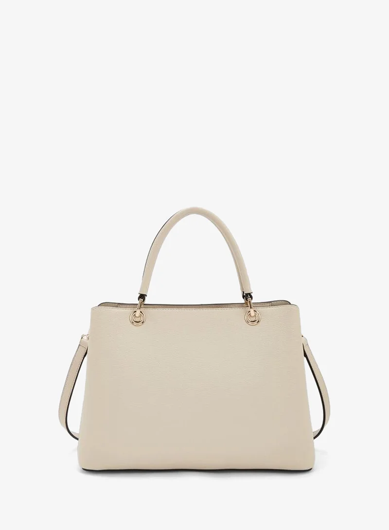 Celeste IVORY Chain Accent Tote Bag With Detachable Strap for Women | Best Price UAE