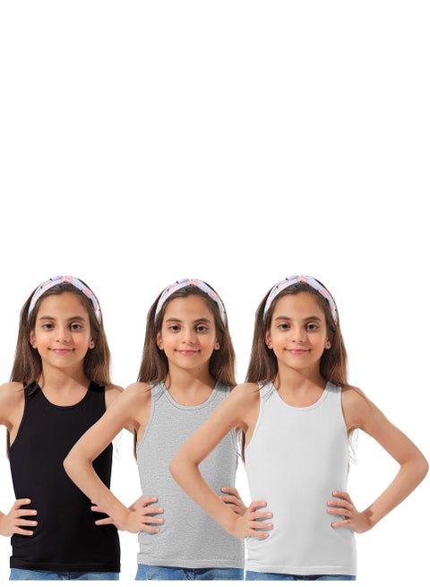 3بادي توب حماله عريضة قطن ليكرا بناتى