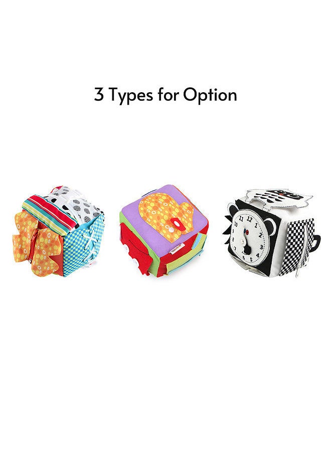 Generic - Kids Cubic Activity Learning Toy with Zipper Shoelaces Buttons and More Baby Sensory Toy for Toddlers - Image 1