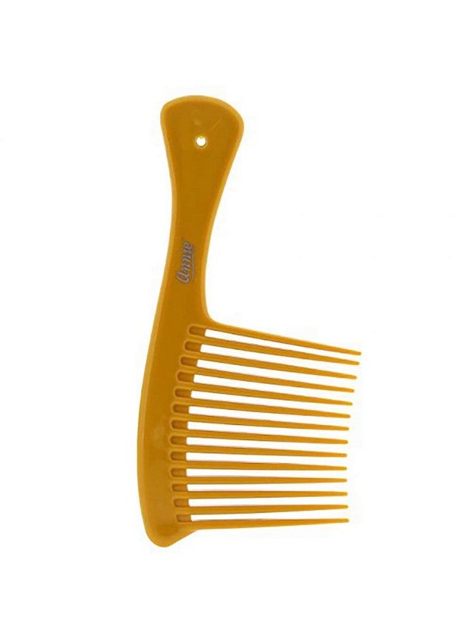 آني مشط كبير الحجم على طراز صالونات التجميل (3) أسنان واسعة لتصفيف وفك تشابك الشعر وقص لون عظمة الشعر - Image 1