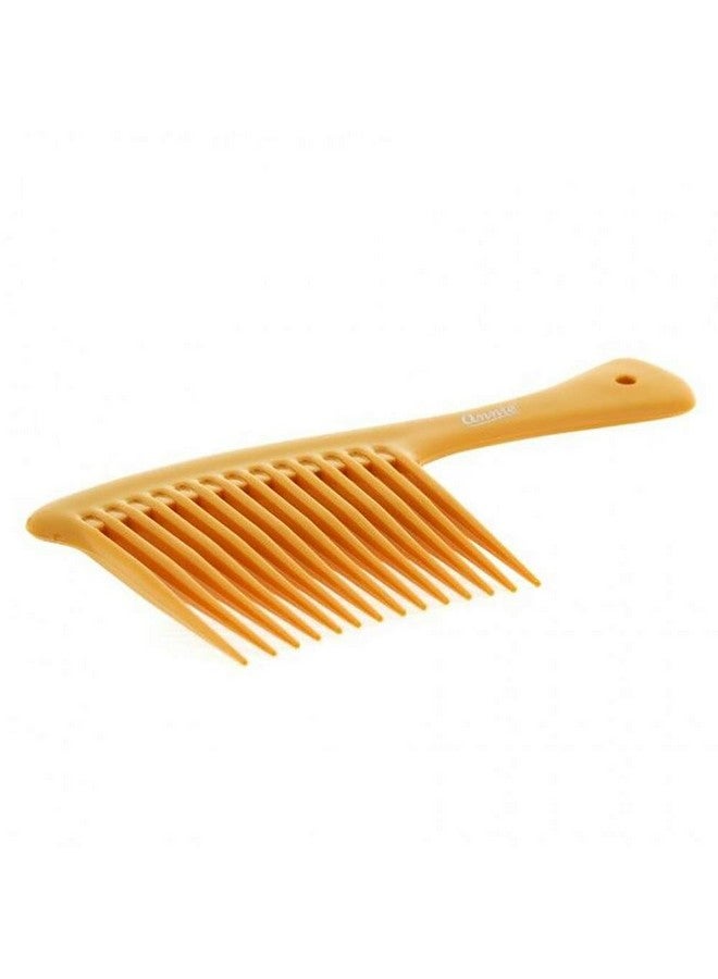 آني مشط كبير الحجم على طراز صالونات التجميل (3) أسنان واسعة لتصفيف وفك تشابك الشعر وقص لون عظمة الشعر - Image 2