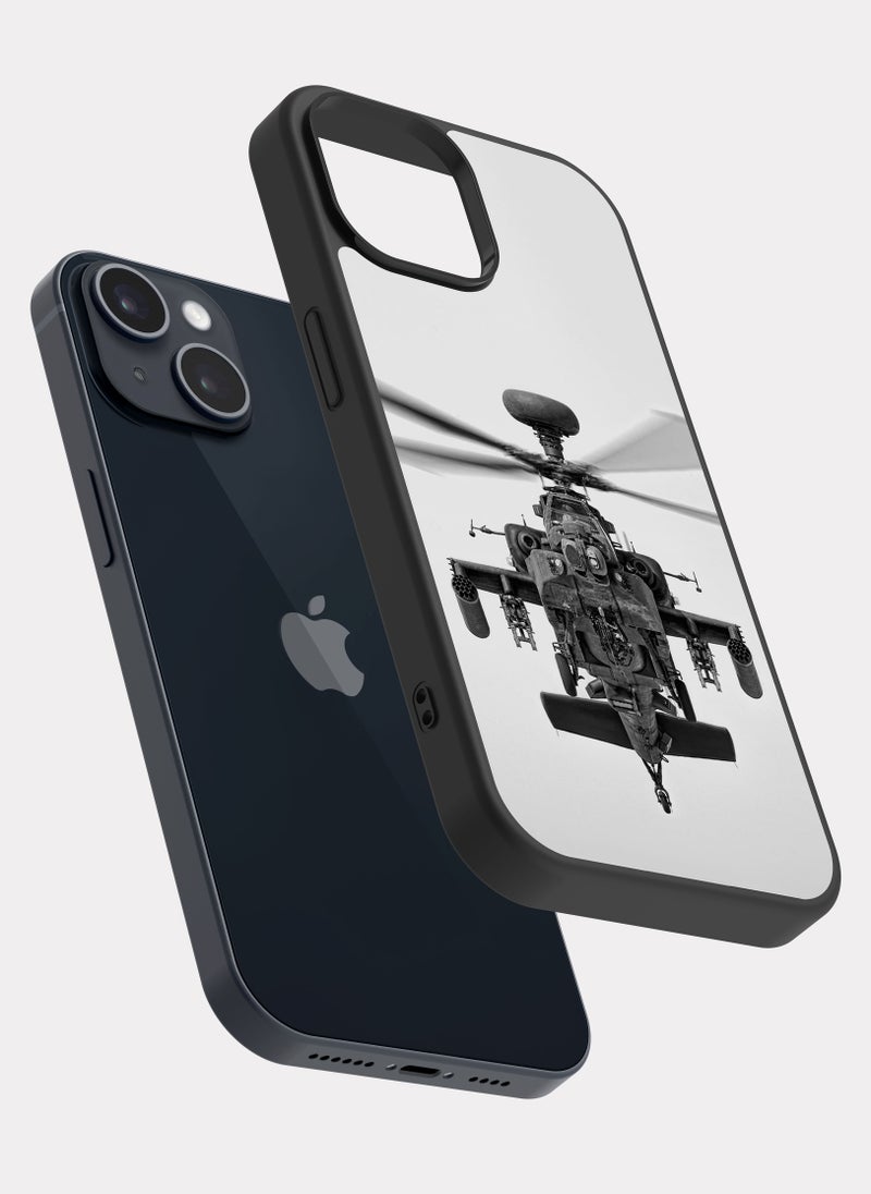 PXLAAT - iPhone 14 case cover Apache Helicopter - Image 1