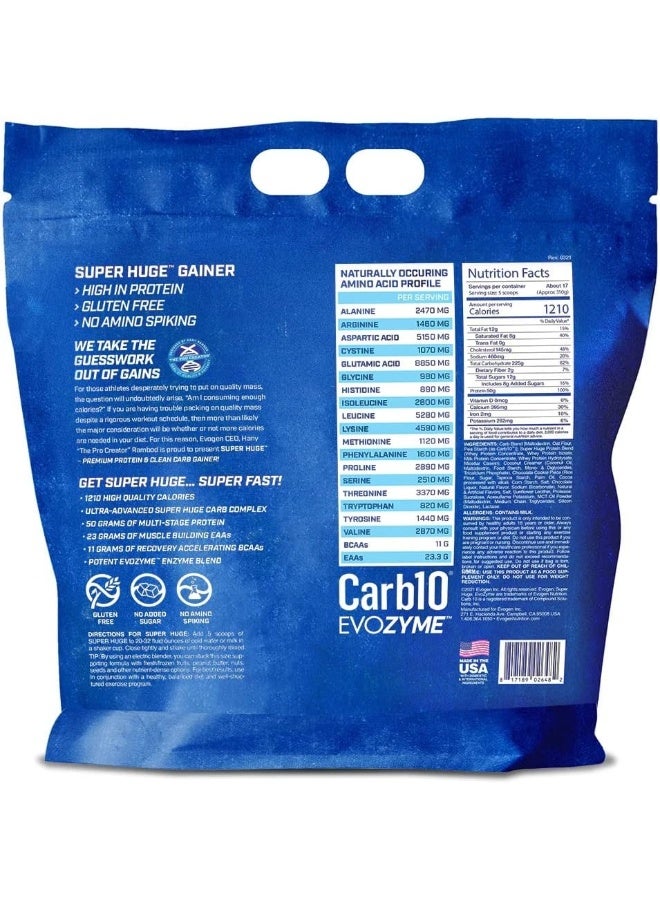 Evogen Nutrition بسكويت كوكز وكريم سوبر هيوج بريميوم بروتين وكارب غاينر 5.4 كجم - Image 2