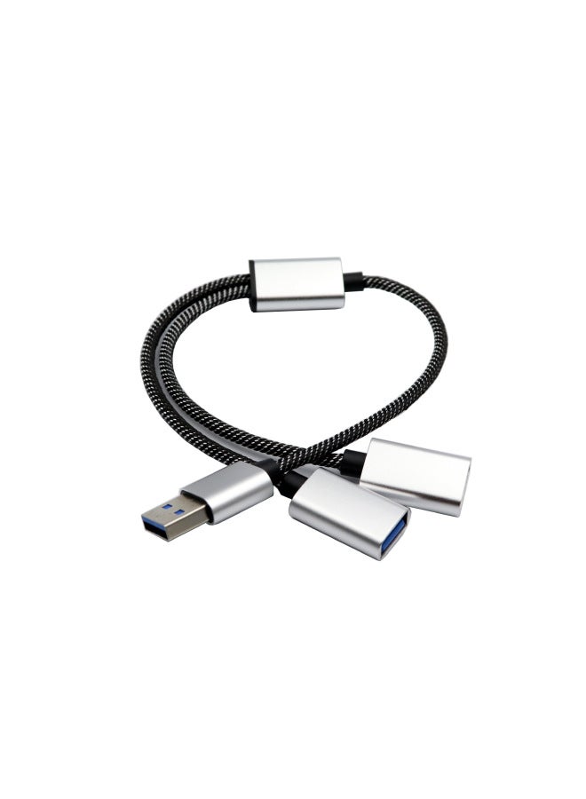 7-port Usb 3.0 Hub High-speed Data Transfer Durable Aluminum Alloy Shell Multiple Protection Modes For Desktop Laptop-Number Of Interfaces:TYPE-C Interface One Drag Three  - Image 5