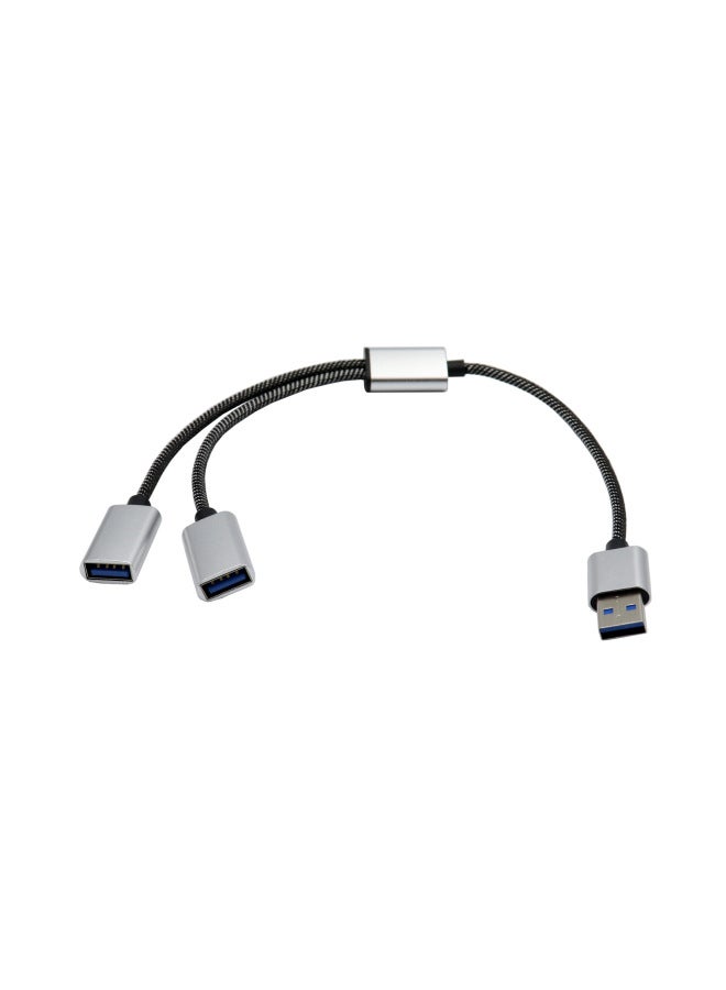 7-port Usb 3.0 Hub High-speed Data Transfer Durable Aluminum Alloy Shell Multiple Protection Modes For Desktop Laptop-Number Of Interfaces:TYPE-C Interface One Drag Three  - Image 4
