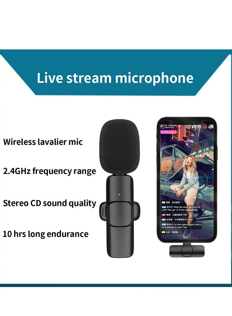 Phone Planet M21 Wireless Lavalier Microphone Plug & Play Type-C Lapel Clip-on Mini Mic Black - Image 4