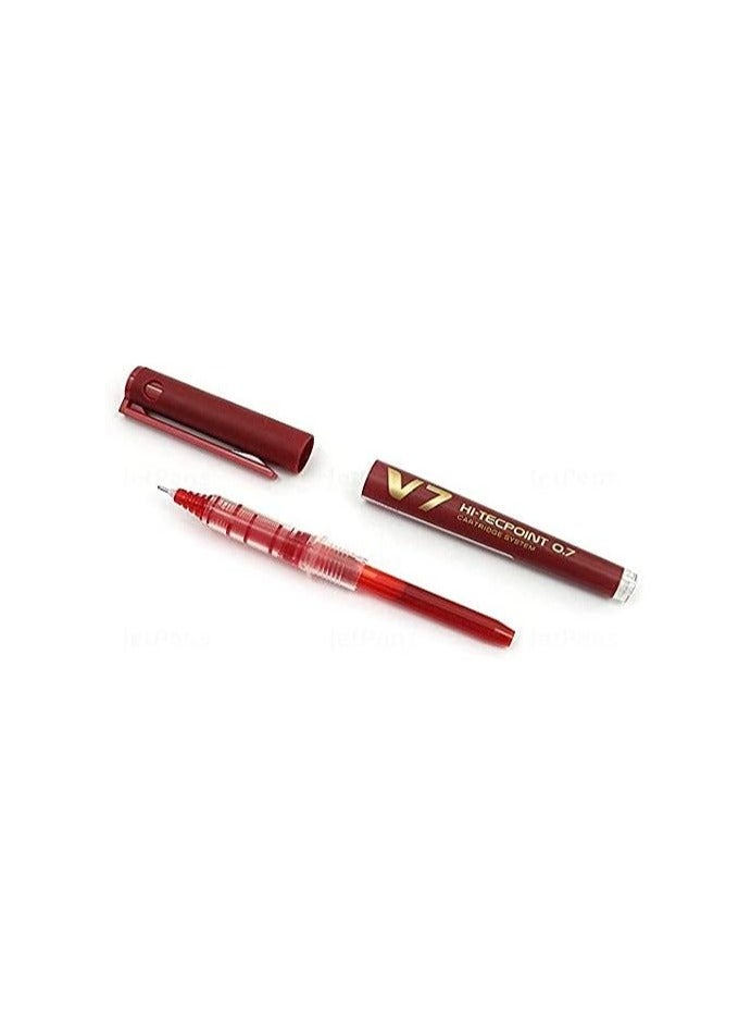 بايلوت قلم بايلوت v7 هاي تيك بوينت ذو الكرة الدوارة (أحمر 3 وأخضر 3) - Image 2