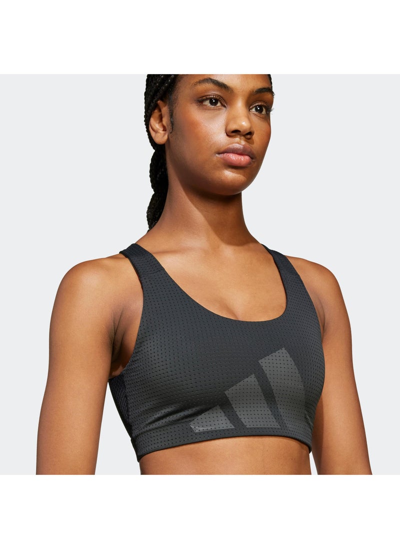 اديداس حمالة صدر رياضية نسائية متوسطة الدعم من بي دبليو آي هايت - أسود - Image 3