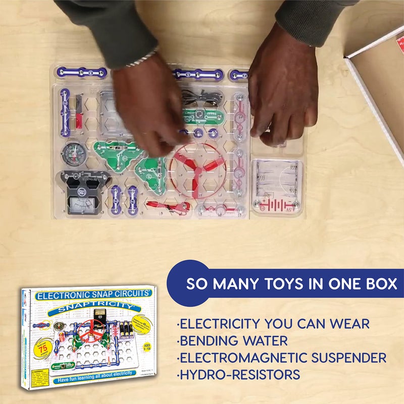 Snap Circuits Snaptricity Electronics Exploration Kit Stem Building for Kids 8 - Image 3